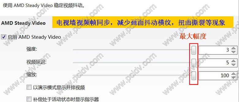 pcidv.com/冶天显卡视频帧同步锁定不抖动水波条纹,无扭曲画面撕裂