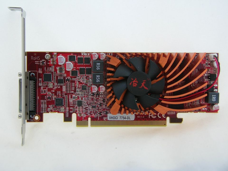 冶天VHDCI 7754-DL双链路dual link 4DVI四屏2U半高4K显卡2560*1440